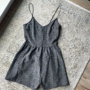 H&M silver sparkly romper